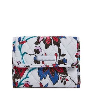 Vera Bradley -  Women's Outlet Cotton Euro Wallet Vin Gray